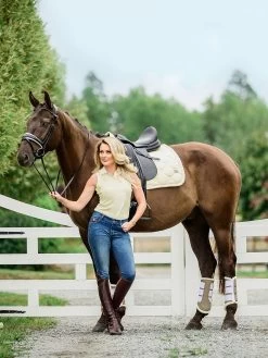 PS Of Sweden Minna Sleeveless Polo Shirt Lemon -Equestrian Supplies Sale 178719461 origpic 36e10d