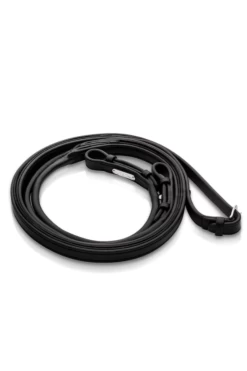 Utzon Equestrian Rolled Leather Reins - Rubber