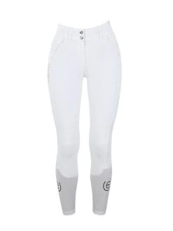 Equestrian Stockholm Elite Dressage Breeches White