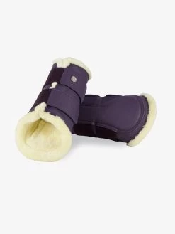 PS Of Sweden Fleece Brushing Boots Plum | Set Of 4