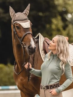 PS Of Sweden Pole Jump Saddle Pad Sand -Equestrian Supplies Sale thymealessandraandpolesand c37e09fa 30fd 4503 a1cc 6bac29a799d5